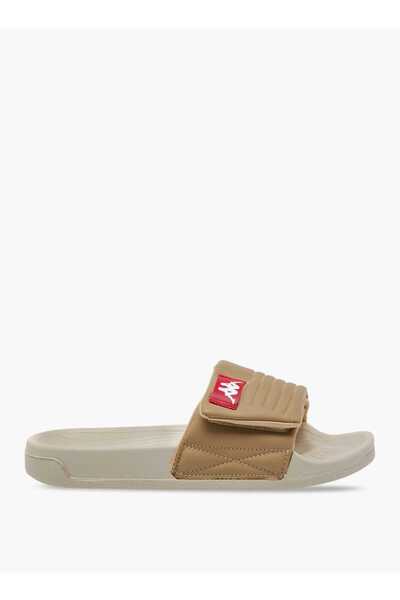 Kappa Women's Logo Print Slides with Hook and Loop Closure