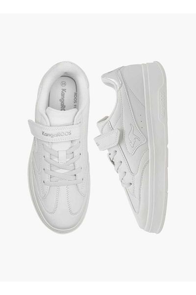 Kangaroos Girl's Panelled Sneakers with Hook and Loop Closure