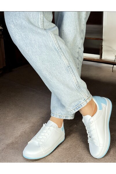 eformoda by emre yılmaz White Blue Women's Sneakers Complete and Wide Resources for Air22 Model