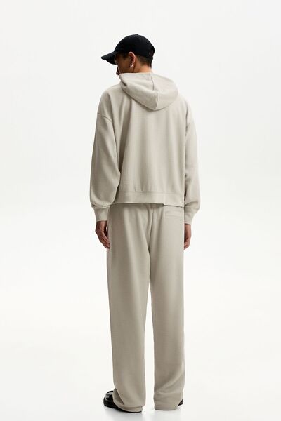 Bershka Wide-leg seersucker trousers