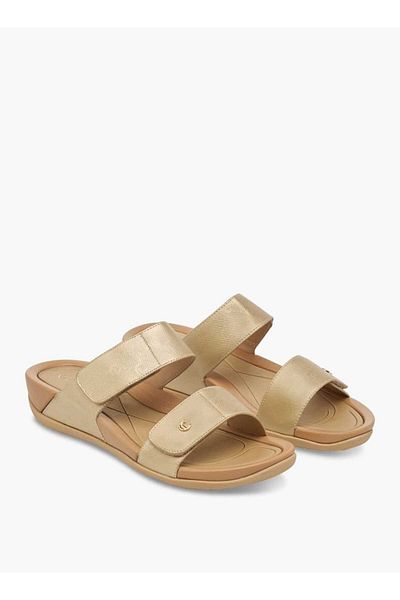 Le Confort Velcro Strap Detail Slip-On Sandals