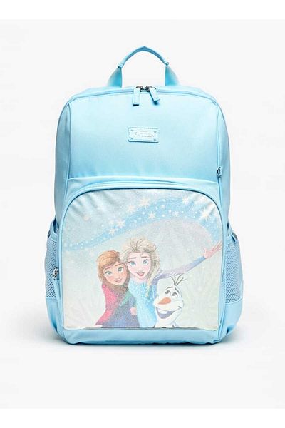 Disney Frozen Print Backpack with Adjustable Straps and Zip Closure - 41x31x13 cm