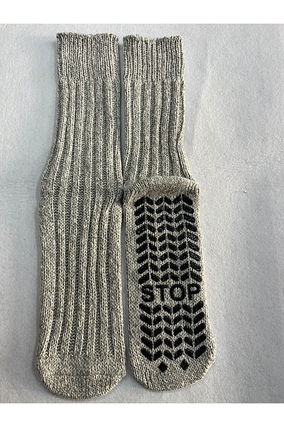Leement socks Унисекс вълнени чорапи с неплъзгаща се подплата, 1 чифт