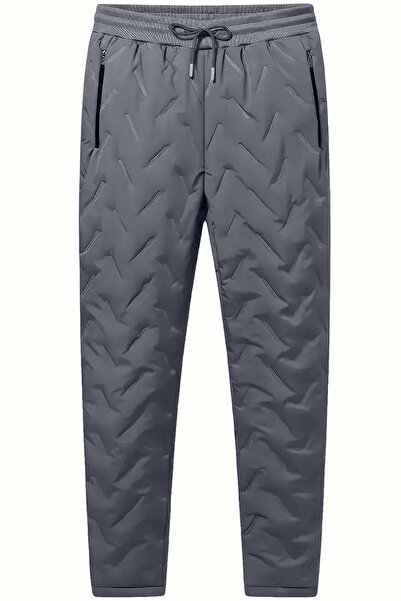 GHASSY CO. Ghassy Co. Unisex διπλής στρώσης εξαιρετικά θερμικό νερό και αντιανεμικό παντελόνι ποδηλάτου σκι με γούνα εσωτερικά