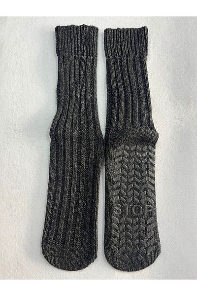 Leement socks Унисекс вълнени чорапи с неплъзгаща се подплата, 1 чифт