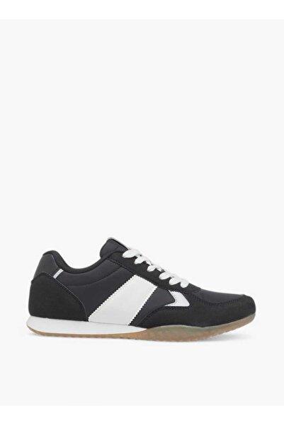 Dash Panelled Sneakers with Lace-Up Closure