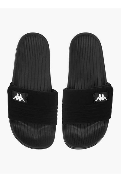 Kappa Women's Logo Print Slides with Hook and Loop Closure