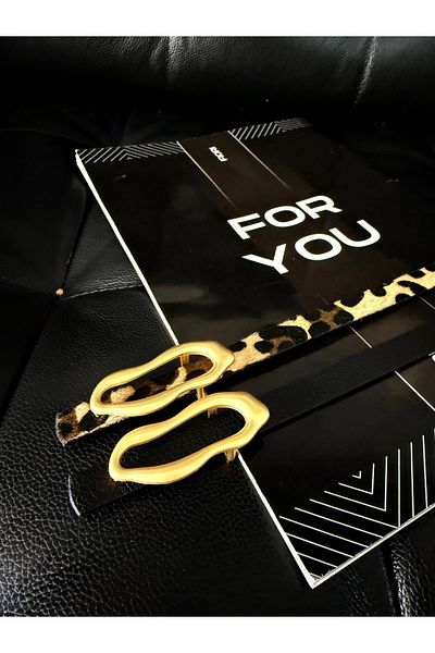 Fiori حزام رفيع بإبزيم بتصميم إيطالي، حزام بنطلون، حزام قميص، حزام معطف