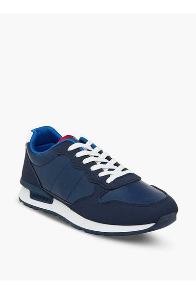 LBL by Shoexpress LBL by Shoexpress Panelled Sneakers with Lace-Up Closure