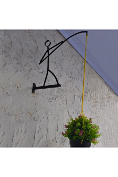 andekor Saksı Duvar Aparatı - Dekoratif Çöp Adam Çiçeklik