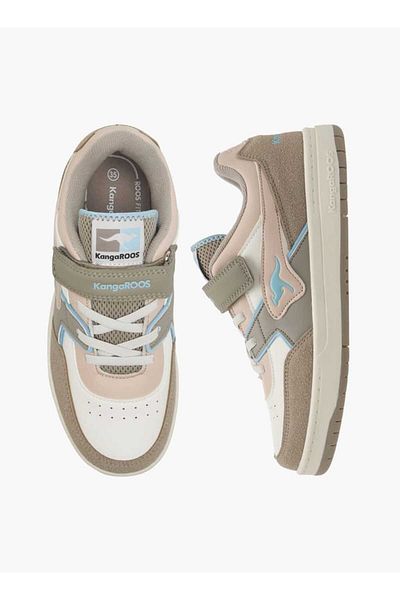Kangaroos KangaROOS Girls' Logo Detail Sneakers with Hook and Loop Closure