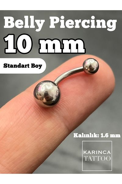 Karınca Piercing Medium Size Flat Belly Piercing