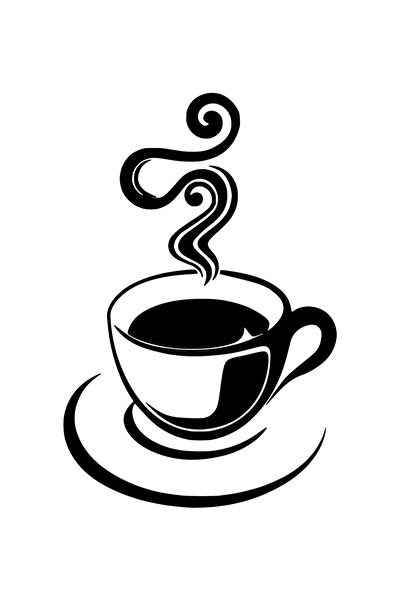 Generic Brand Hot Coffee Auto Special New Sticker Black 20 X 30 cm