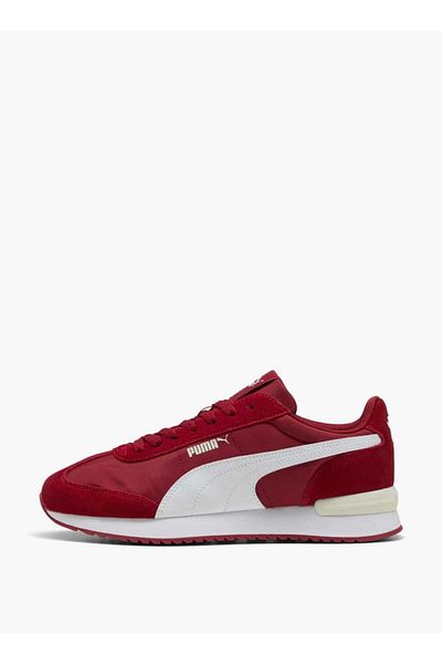 Puma Women's Logo Detail Sneakers with Lace-Up Closure - R78 Wind MU