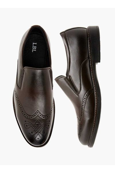 LBL by Shoexpress Perforation Detail Slip-On Loafers