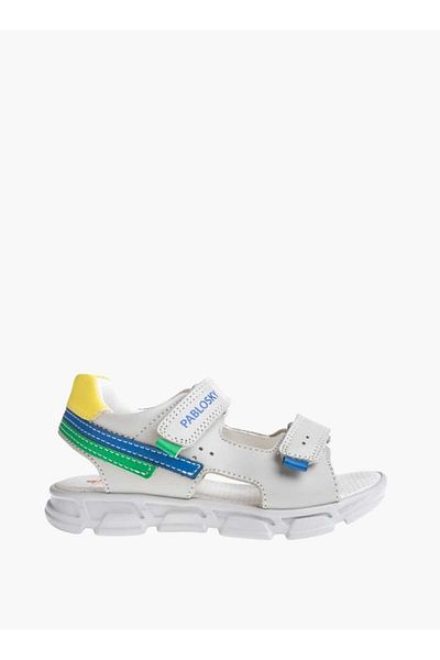Pablosky Pablosky Boys' Logo Print Floaters with Hook and Loop Closure