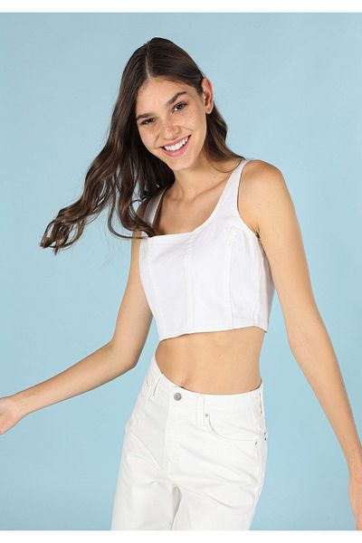 Colin's Cămașă albă pentru femei Slim Fit