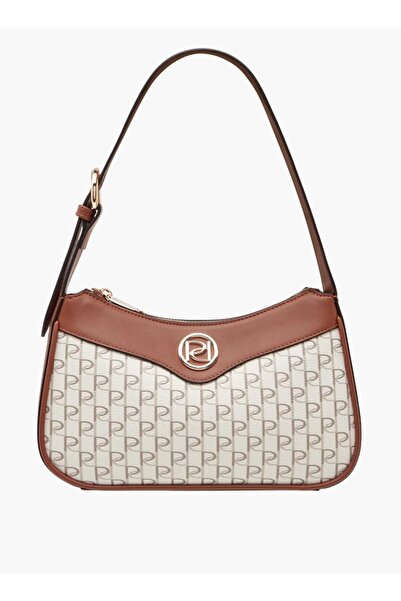 Paprika حقيبة كتف مطبوعة بأحرف أولى مع سحاب للإغلاق - العرض 7 سم × الارتفاع 1...