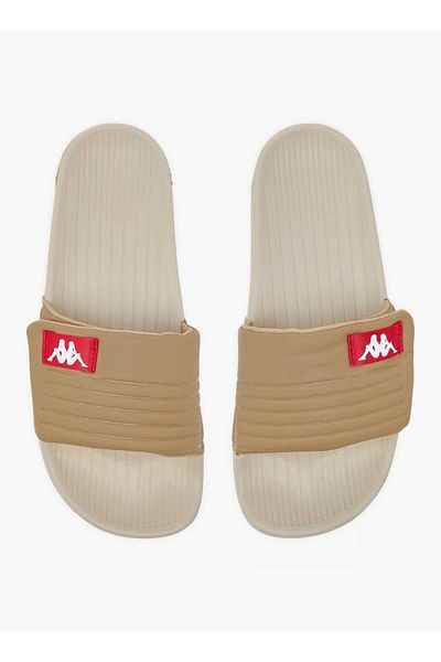 Kappa Women's Logo Print Slides with Hook and Loop Closure
