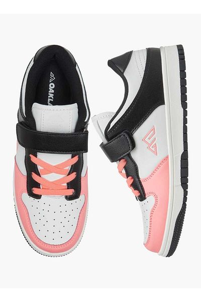 Oaklan by Shoexpress Colourblock Sneakers with Hook and Loop Closure