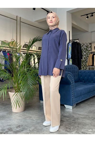 My Magazin Button Detailed Tunic Model Number 4375