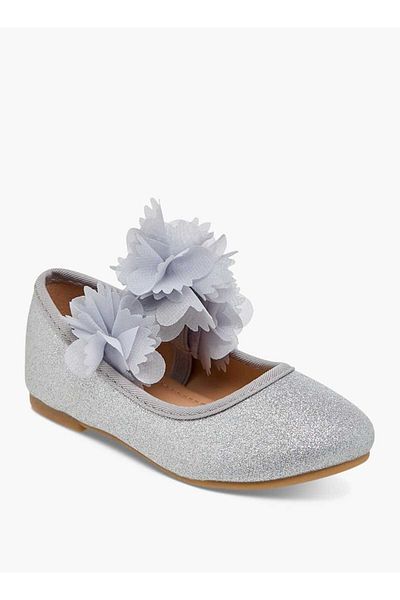 Flora Bella by Shoexpress Flora Bella Embellished Ballerina Shoes with Elasticated Strap