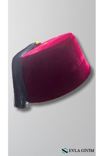 evla Lüks Yumuşak Bordo Renk Osmanlı Fesi, Osmanlı Takkesi
