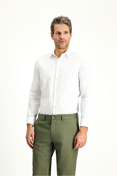 Kiğılı Long Sleeve Slim Fit Slim Fit Classic Non Iron Print Cotton Shirt