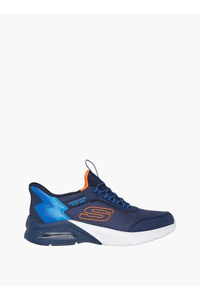 SKECHERS Skechers Boys' Logo Print Slip-On Sneakers with Lace Detail - MICROSPEC MAX