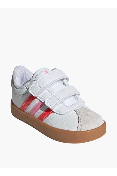 adidas Girls' Panelled Sneakers with Hook and Loop Closure - VL COURT 3 0 CF I