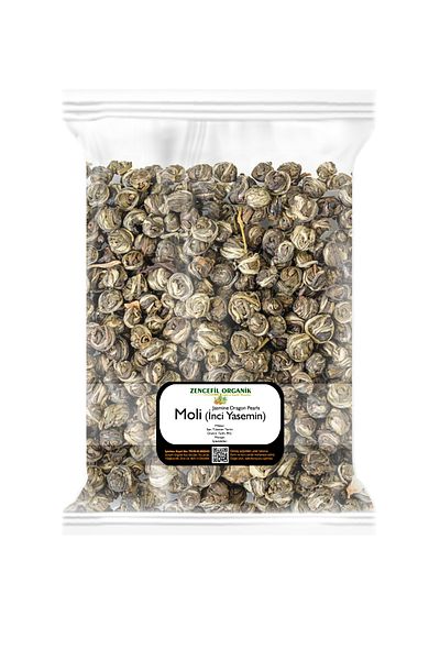 Zencefil Organik Moli Tea 100 Gr. Jasmine Pearl Tiny Ball Jasmine Original Pure Moli Tea