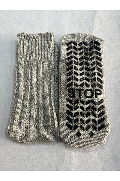 Leement socks Унисекс вълнени чорапи с неплъзгаща се подплата, 1 чифт