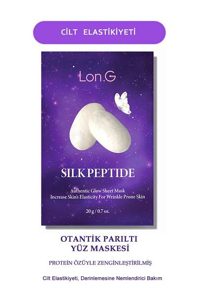 Long Silk Peptide Skin Soothing 10-Pack K-Beauty Box Authentic Face Mask