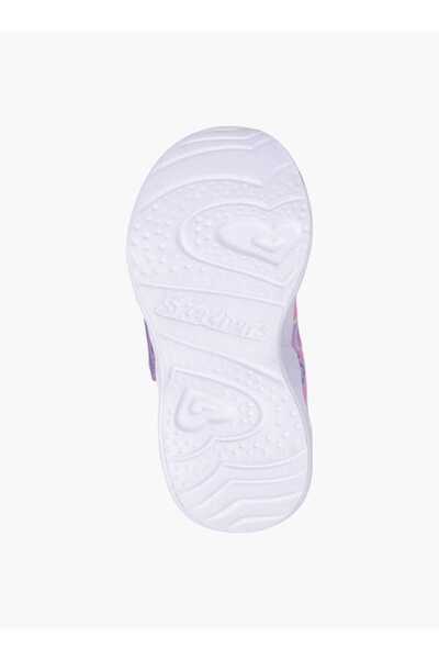 SKECHERS Girls' Printed Light-Up Sneakers with Hook and Loop Closure - HEART LIGHTS