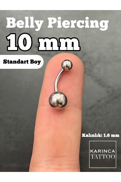 Karınca Piercing Medium Size Flat Belly Piercing