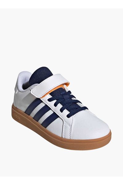 adidas Boys' Panelled Sneakers with Hook and Loop Closure - GRAND COURT 2 0 EL C