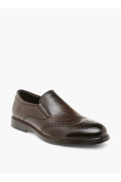 LBL by Shoexpress Perforation Detail Slip-On Loafers