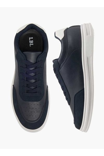 LBL by Shoexpress Panelled Lace-Up Sneakers