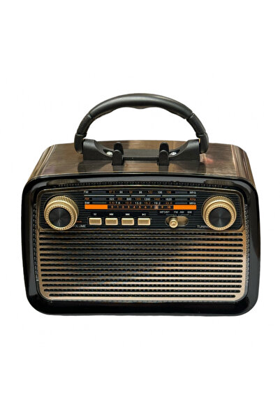 evertoon Nokta KTF 1467 Nostalji Radyo Led Fener Işıklı Bluetooth Hoparlör US...