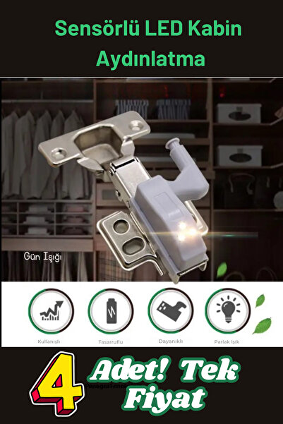 shop Dolap İçi Menteşeli Led Sensör 4'lü Paket