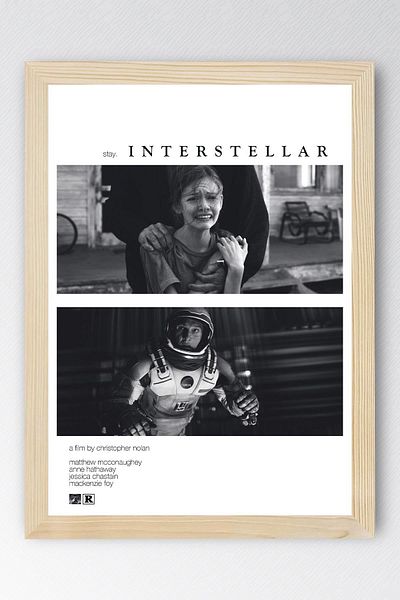 Saturn Interstellar Framed Painting - Interstellar Movie Poster Painting