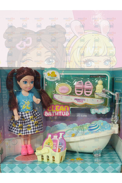 Boratila Toys Sparkle Bella Princess Eğlenceli Banyolu Oyun Seti