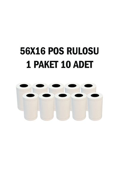 Post 56X16 Thermal Pos Roll 1 Pack 10 Pieces