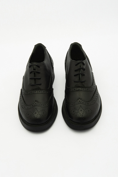 SAYL Hakiki Deri Makosen Ayakkabı Bağcıklı Kadın Günlük Ayakkabı