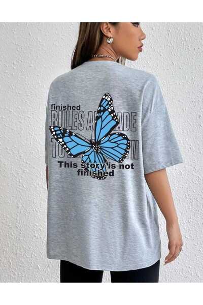 KOZİA OUTDOORS ΜΑΛΚΟΤΣΜΠΕΪ ΜΠΛΕ ΜΠΛΟΥΖΑΚΙ ΜΕ ΣΤΑΜΠΑ ΠΕΤΑΛΟΥΔΑΣ ΣΤΟ ΠΙΣΩ ΜΕΡΟΣ...