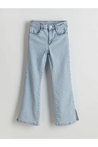LC Waikiki Pantaloni de jeans pentru fete LCW Kids cu talie elastică reglabilă