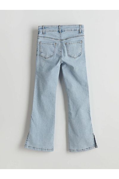 LC Waikiki Pantaloni de jeans pentru fete LCW Kids cu talie elastică reglabilă