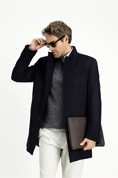 Kiğılı Yünlü Klasik Kaban