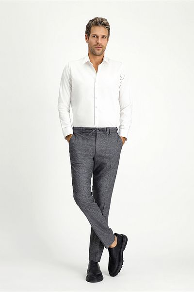 Kiğılı Long Sleeve Slim Fit Slim Fit Classic Cotton Shirt