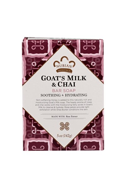 Nubian Heritage قطعة صابون، حليب الماعز والشاي، 5 أونصة